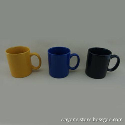 Standard 11oz Mug with Blue Color Glaze, Various Colors Available, Made of Stoneware